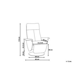 Fauteuil Beliani Grijs