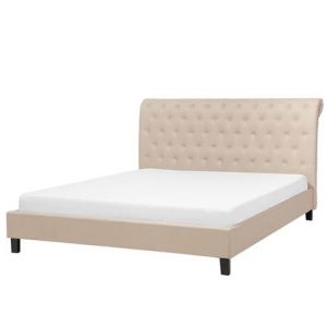 Tweepersoonsbed Beliani Beige