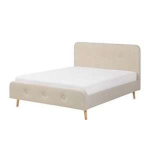 Tweepersoonsbed Beliani Beige