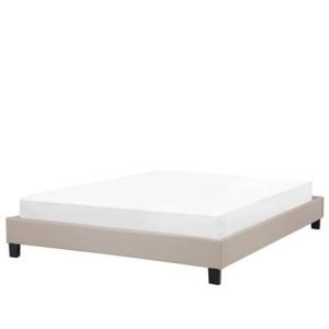 Tweepersoonsbed Beliani Beige