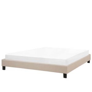 Tweepersoonsbed Beliani Beige