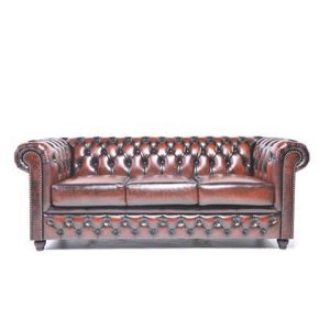 3-zitsbank The Chesterfield Brand Bruin