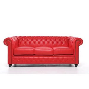 3-zitsbank The Chesterfield Brand Rood