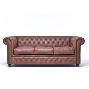 3-zitsbank The Chesterfield Brand Bruin