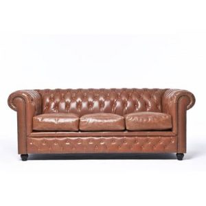 3-zitsbank The Chesterfield Brand Bruin