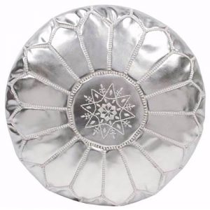 Poef Poufs&Pillows Zilver