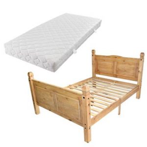 Tweepersoonsbed vidaXL Bruin