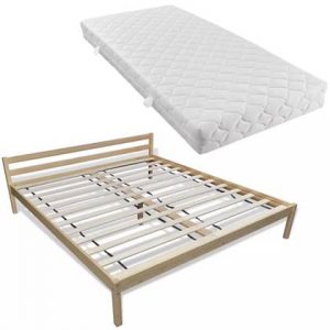 Tweepersoonsbed vidaXL Bruin