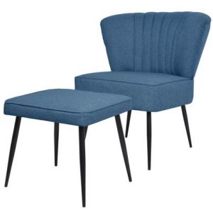 Fauteuil vidaXL Blauw