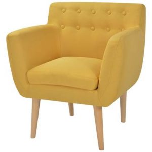 Fauteuil vidaXL Geel