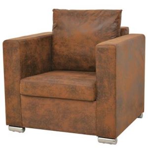 Fauteuil vidaXL Bruin