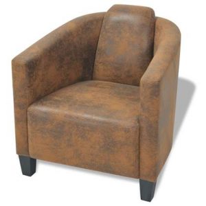 Fauteuil vidaXL Bruin