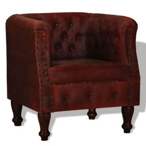 Fauteuil vidaXL Bruin