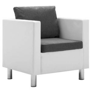 Fauteuil vidaXL Wit