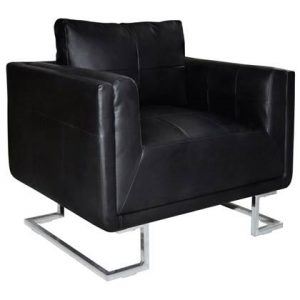 Fauteuil vidaXL Zwart