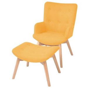 Fauteuil vidaXL Geel