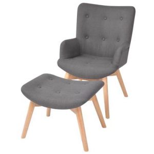 Fauteuil vidaXL Grijs