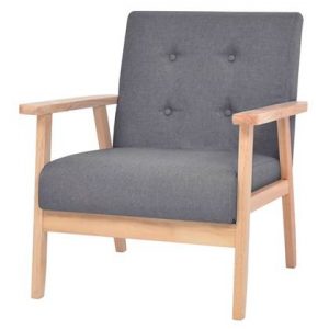 Fauteuil vidaXL Grijs