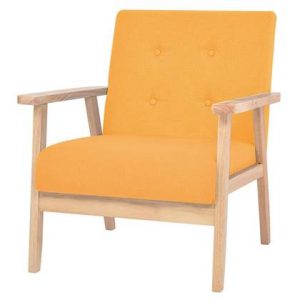 Fauteuil vidaXL Geel