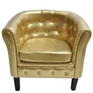 Fauteuil vidaXL Goud