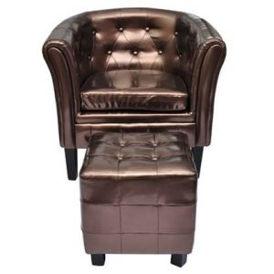 Fauteuil vidaXL Bruin