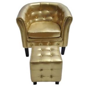 Fauteuil vidaXL Goud