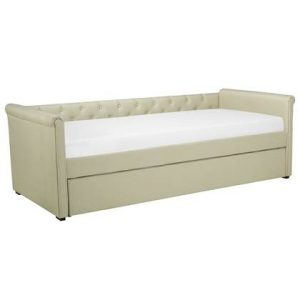 Tweepersoonsbed Beliani Beige