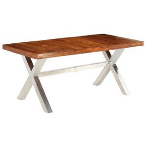 Eettafel vidaXL Bruin