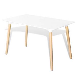 Eettafel vidaXL Wit