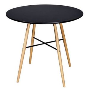 Eettafel vidaXL Zwart