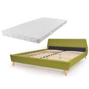 Tweepersoonsbed vidaXL Groen