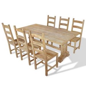 Eettafel vidaXL Bruin