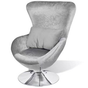 Fauteuil vidaXL Zilver