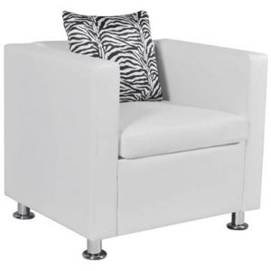 Fauteuil vidaXL Wit