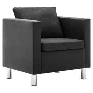 Fauteuil vidaXL Zwart