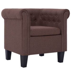 Fauteuil vidaXL Bruin