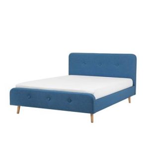 Tweepersoonsbed Beliani Blauw