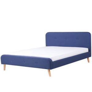 Tweepersoonsbed Beliani Blauw