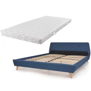 Tweepersoonsbed vidaXL Blauw