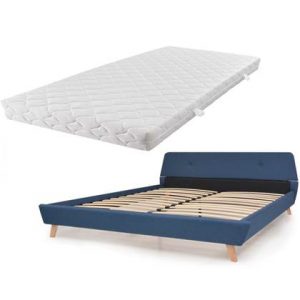 Tweepersoonsbed vidaXL Blauw