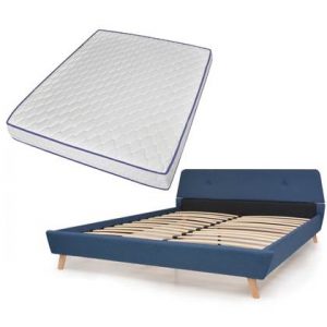 Tweepersoonsbed vidaXL Blauw