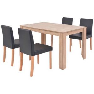 Eettafel vidaXL Bruin