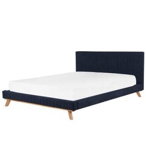 Tweepersoonsbed Beliani Blauw