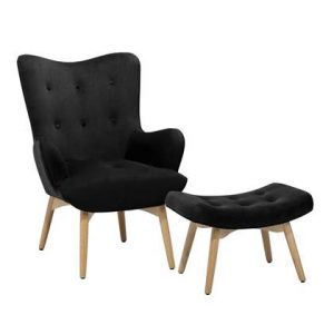 Fauteuil Beliani Zwart