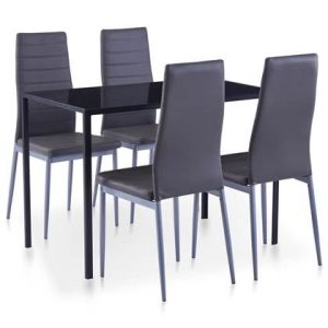 Eettafel vidaXL Grijs