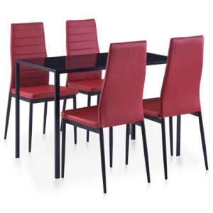 Eettafel vidaXL Rood