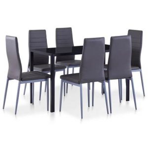 Eettafel vidaXL Grijs