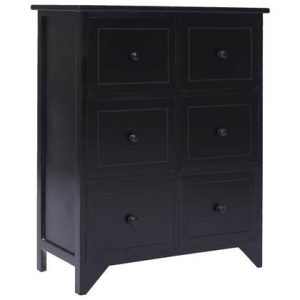 Dressoir vidaXL Zwart