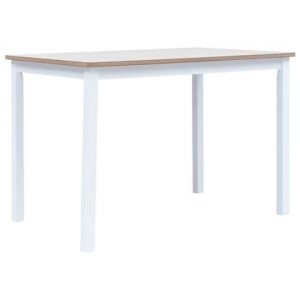 Eettafel vidaXL Wit