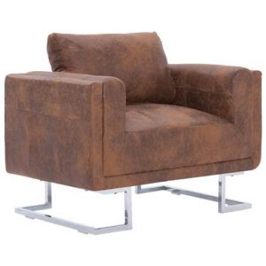 Fauteuil vidaXL Bruin